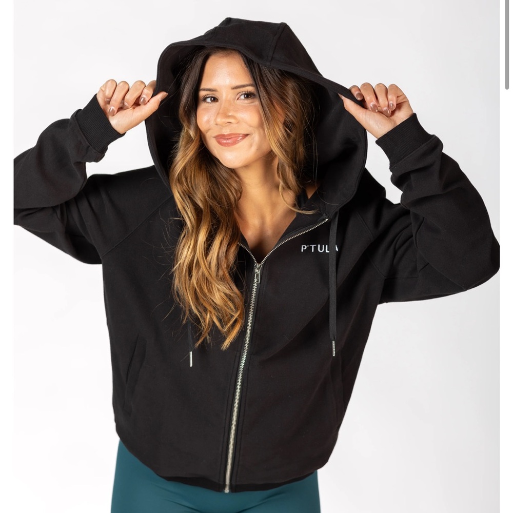 P’tula Travel Zip Up Jacket- Black- Small